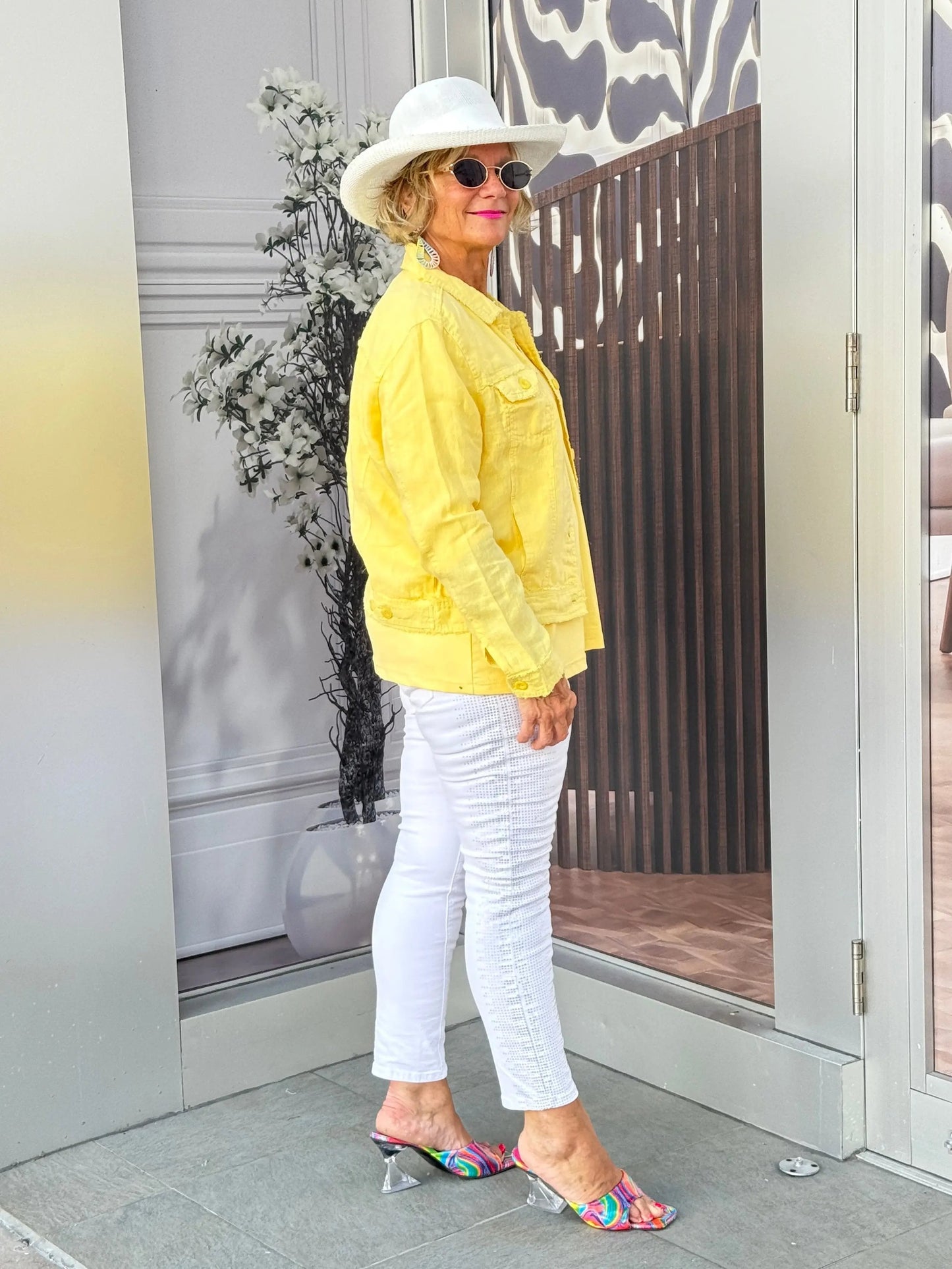 LULU B  YELLOW LINNEN JACKET