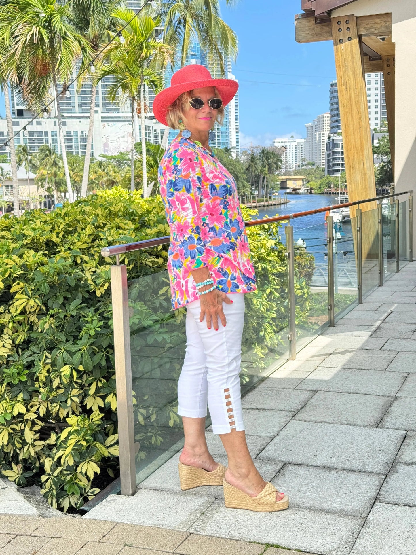 COLOR ME BEAUTIFUL ASYMMETRIC TOP