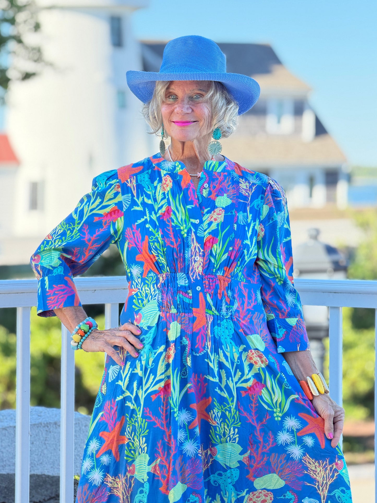 CORAL GARDEN COLLAR MAXI