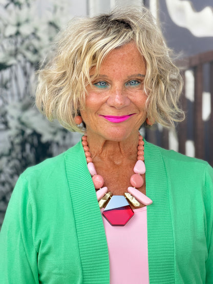 BLUSH STATEMENT NECKLACE