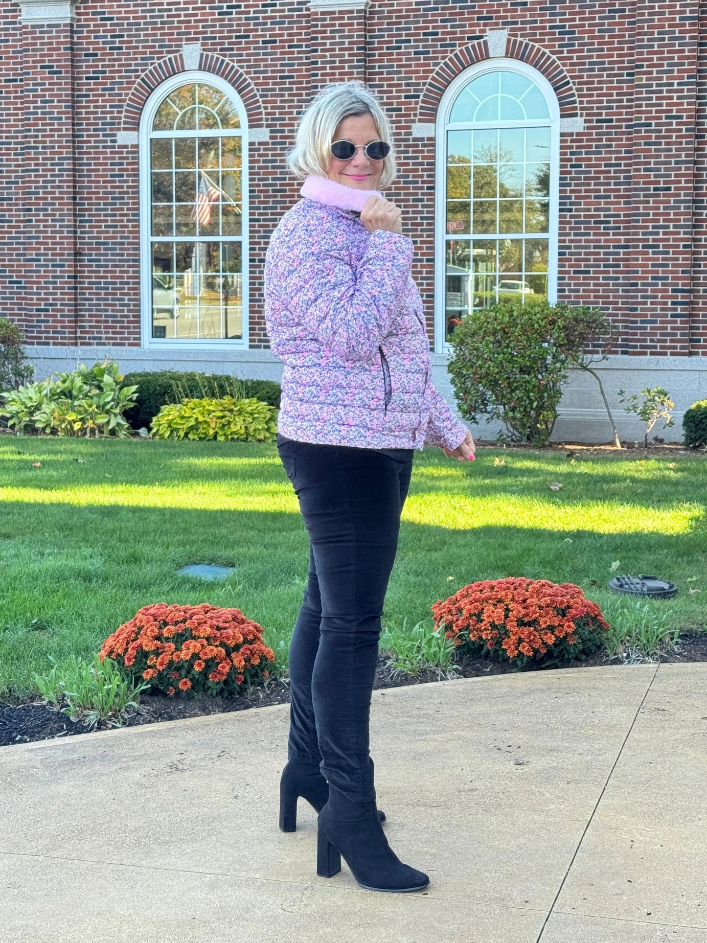 LULU-B PINK AUBREY FAUX FUR JACKET