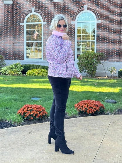 LULU-B PINK AUBREY FAUX FUR JACKET