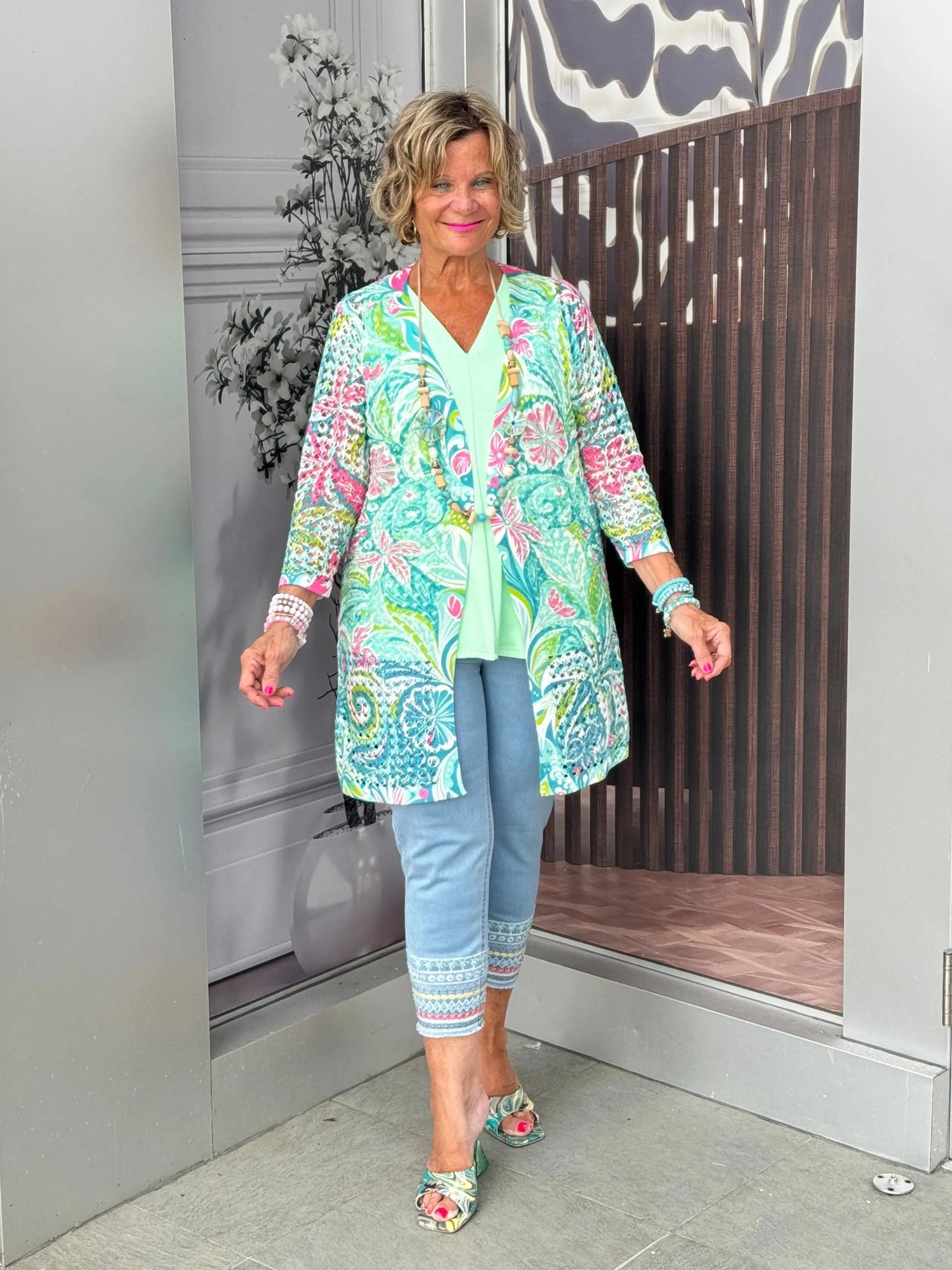 Ethyl Open Knit Cardigan - Ocala