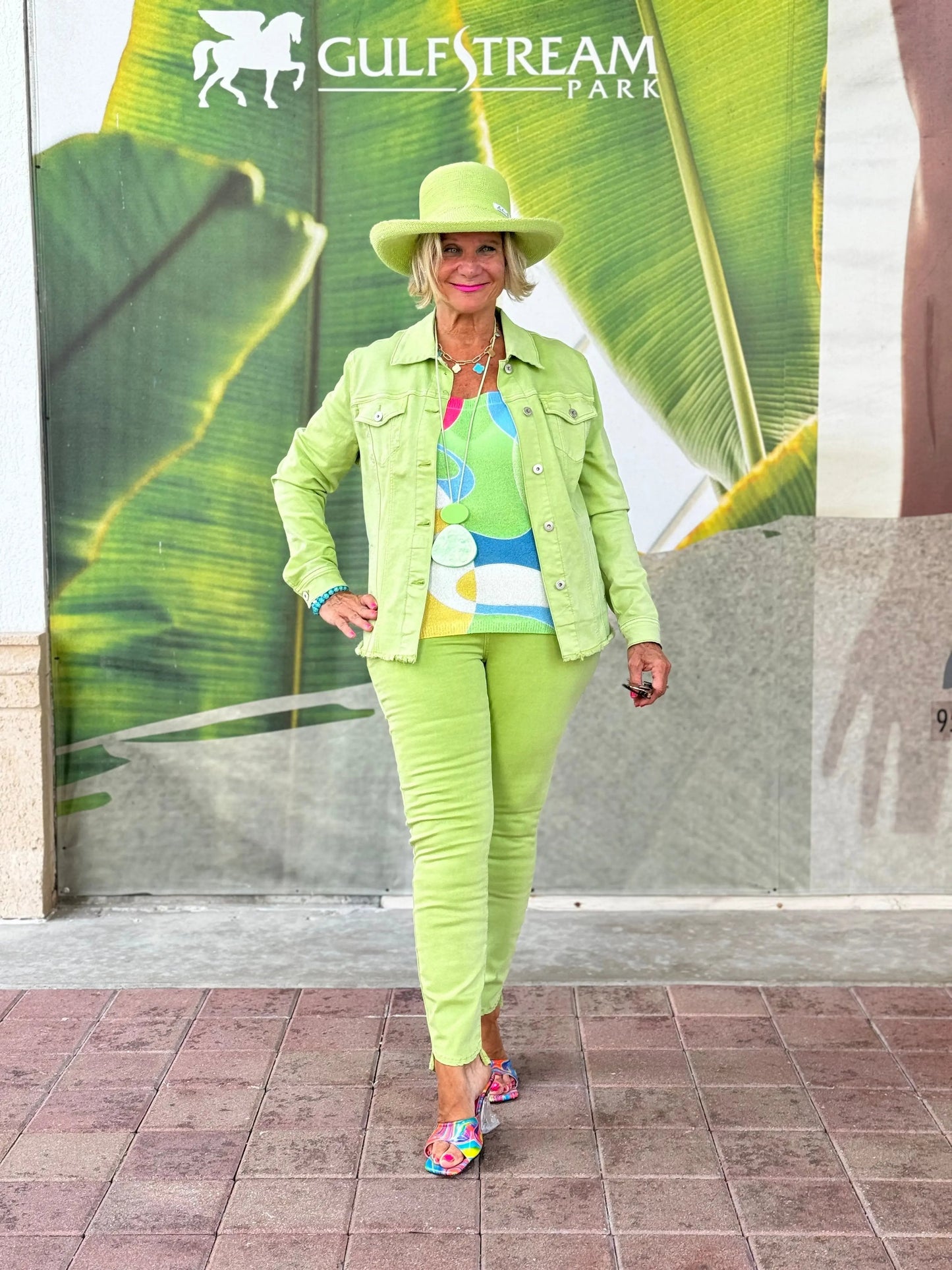 Ethyl Denim Lime Dream Jacket - Love