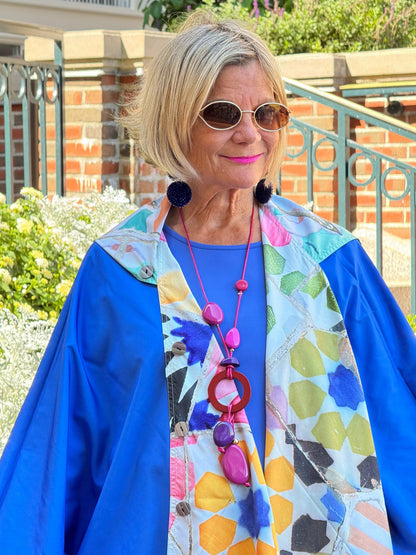 Blue Reversible Rain Cape - Collection