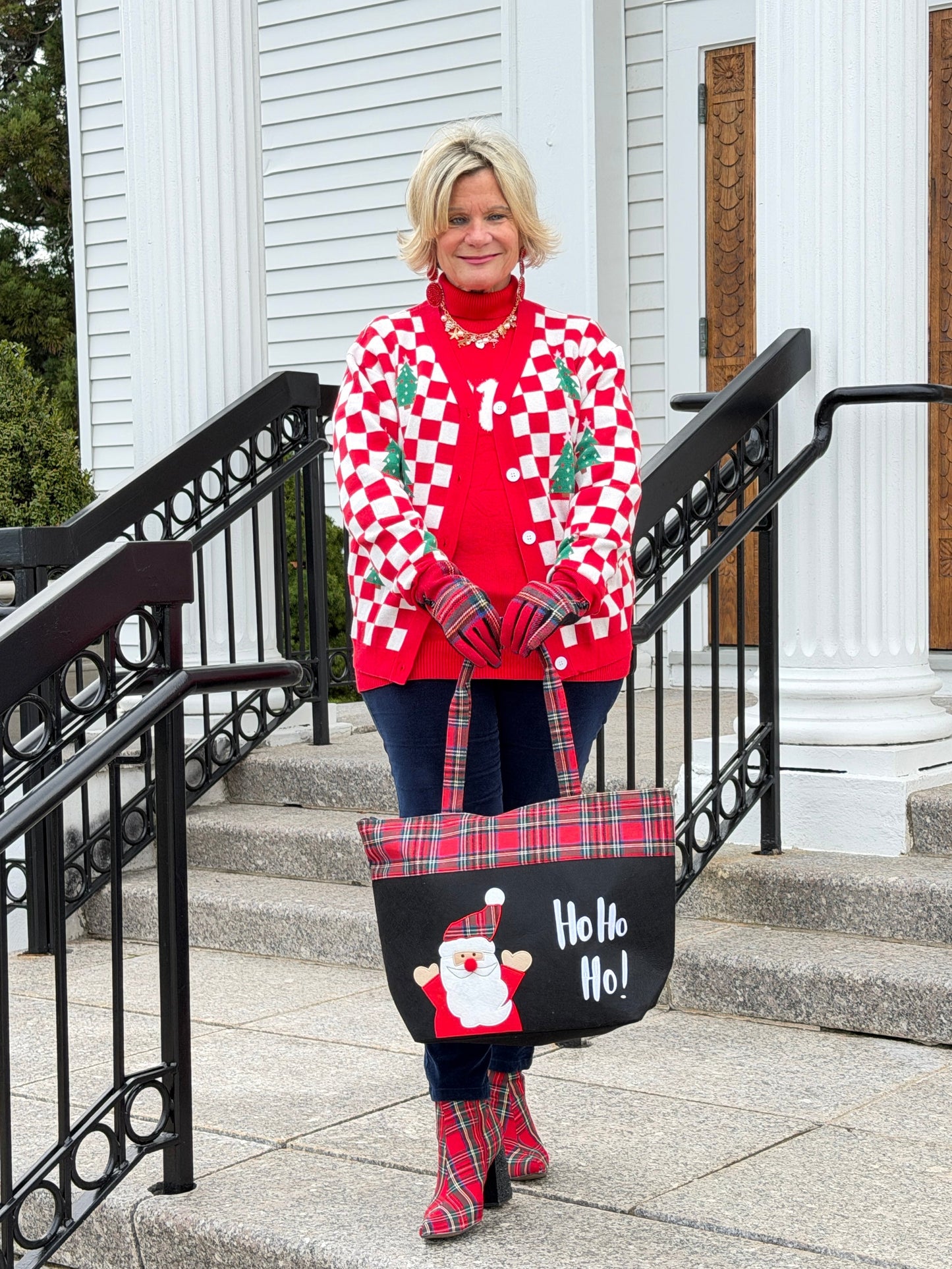Ho Ho Ho Letter Santa Christmas Tote Bag