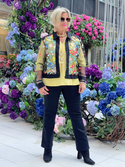 AFTERNOON AT THE GARDEN LACE BLACK JACKET