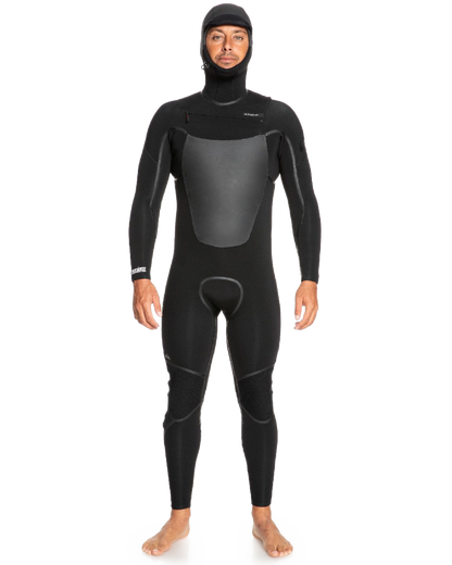 5/4/3 Marathon Sessions Hooded Chest Zip Wetsuit - Black