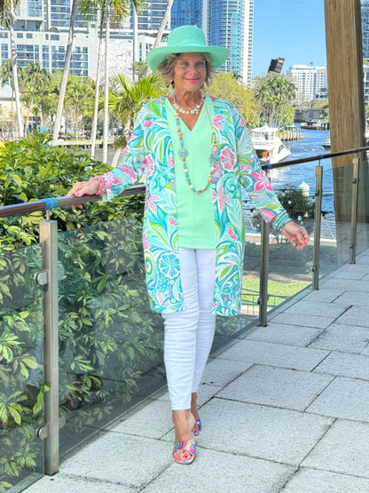 Ethyl Classic Long Length Cardi - Humboldt