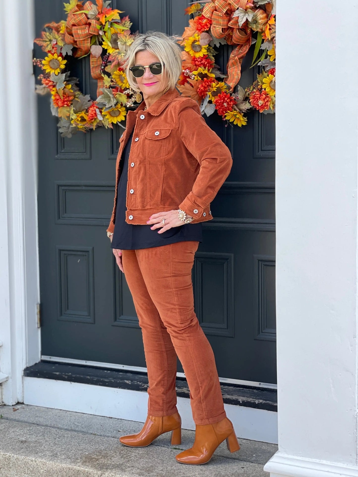 LULU-B COPPER VELOUR PANTS