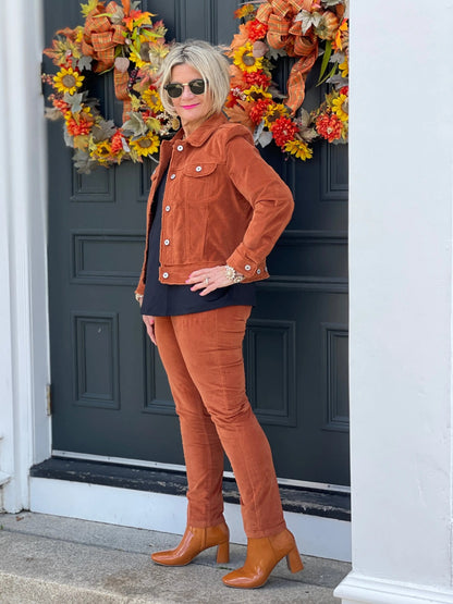 LULU-B COPPER VELOUR PANTS