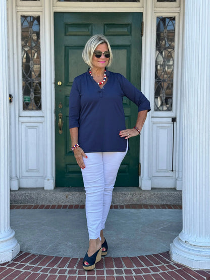 LULU-B NAVY TUNIC