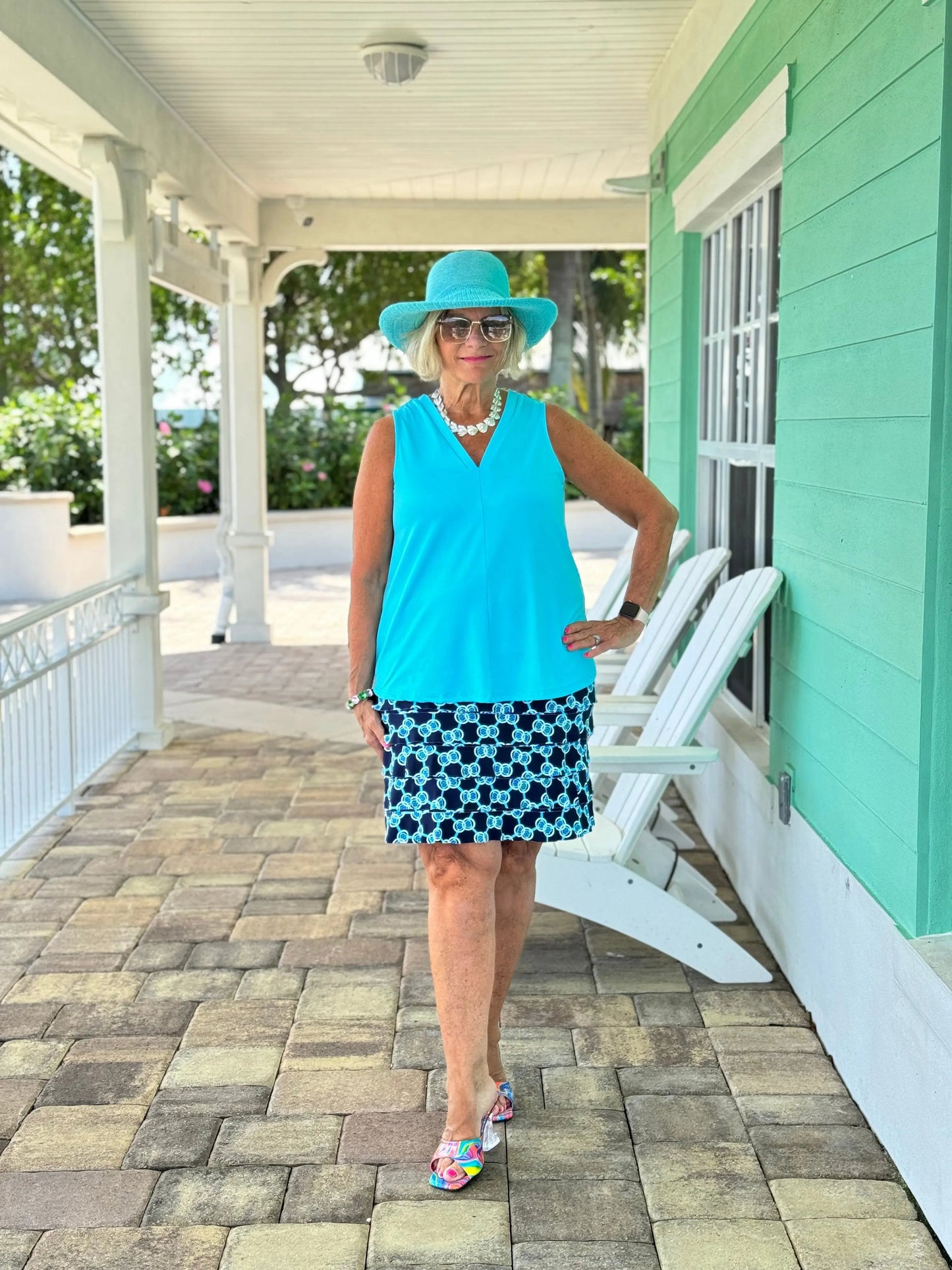 BLUE MEDALLION CHA CHA SKORT