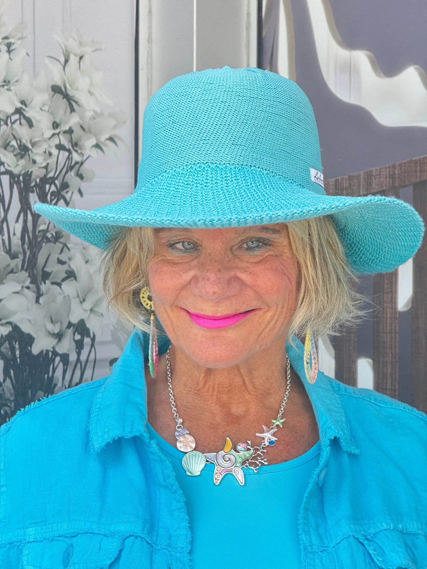 LULU B AQUA LINEN JACKET