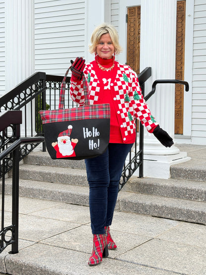 Ho Ho Ho Letter Santa Christmas Tote Bag