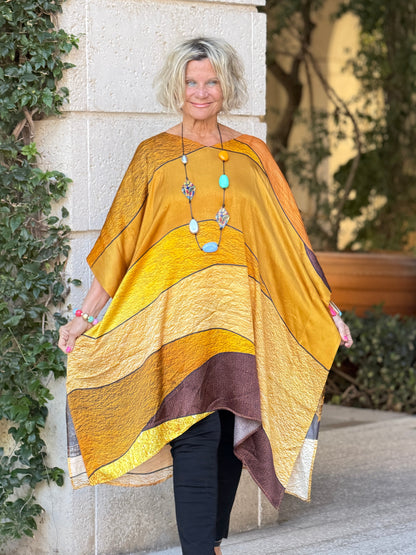 Gold & Black Geo Modal Kaftan