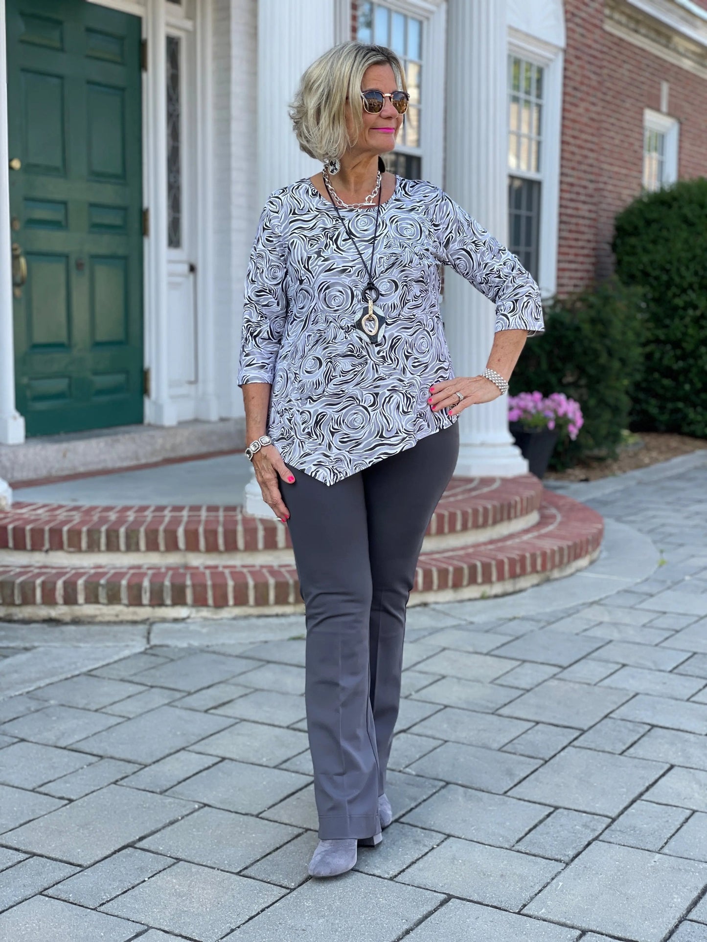 ELEGANT EXPRESSIONS ASYMMETRIC TOP
