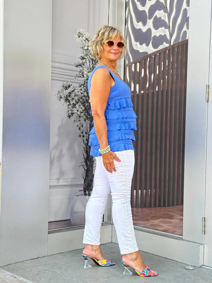 BLUE CHA CHA TANK TOP