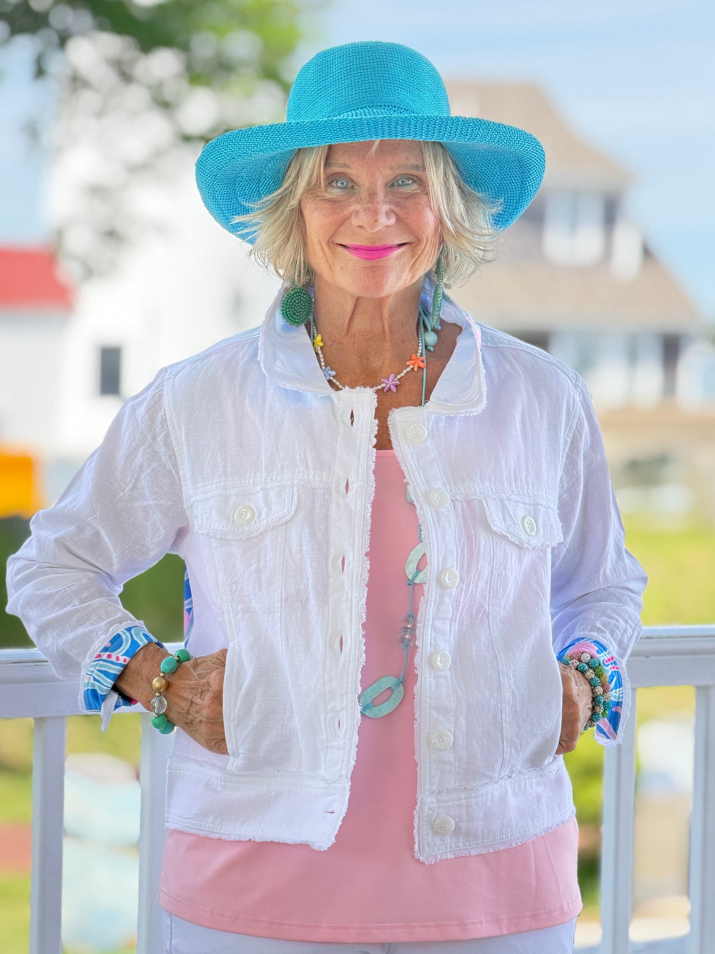 COTTON CANDY COAST LINEN JACKET