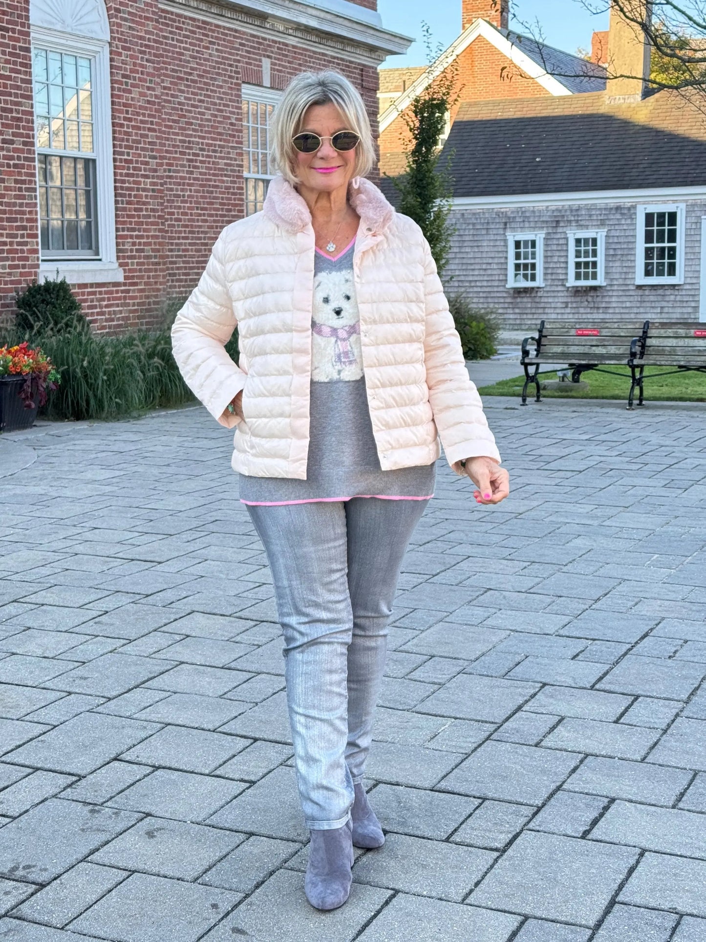 LULU-B PINK FAUX FUR JACKET