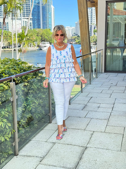 LULU B SHORELINE CHARM CHA CHA TANK