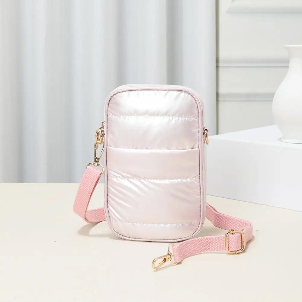 BLUSH PUFFER CROSSBODY BAG