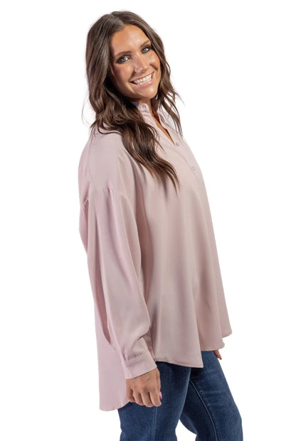 Women's Collar Long Sleeve Top