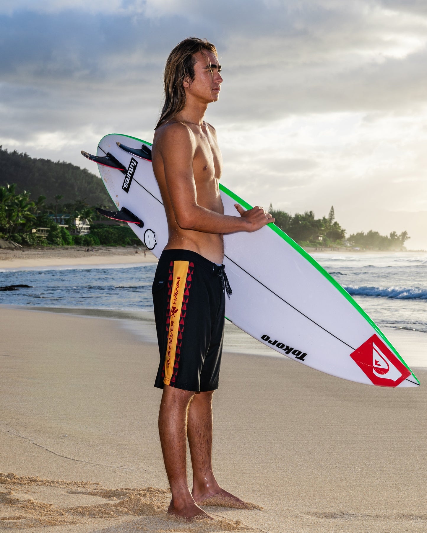 Hawaii Trades 20" Boardshorts - Black
