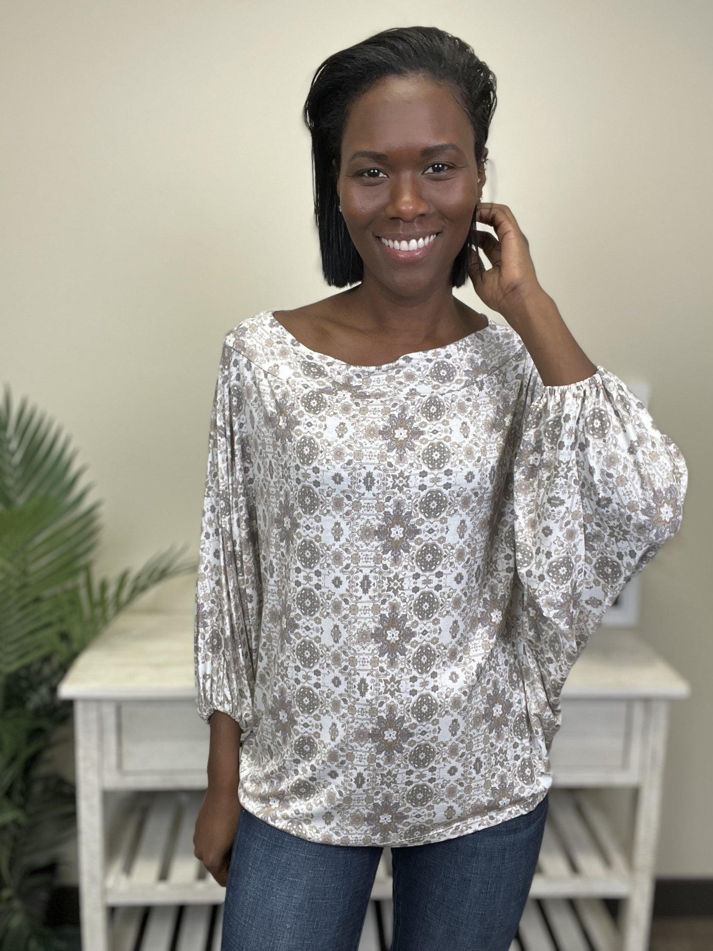 Hot Mama Women's Tunic Long Sleeve Top