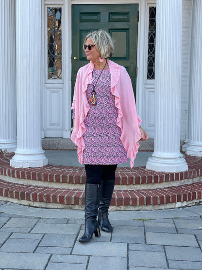 AUBREY PINK SLEEVE DRESS