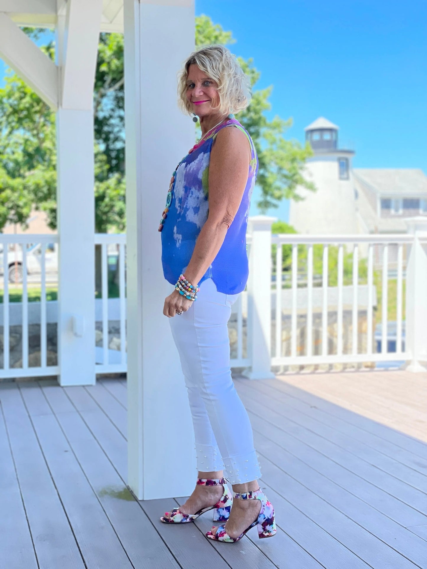BLUE MARINE SWEATER TANK