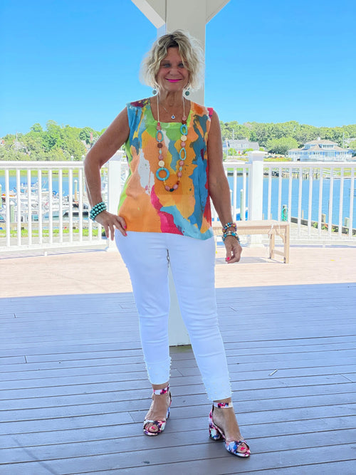 AQUA MARINE SWEATER TANK