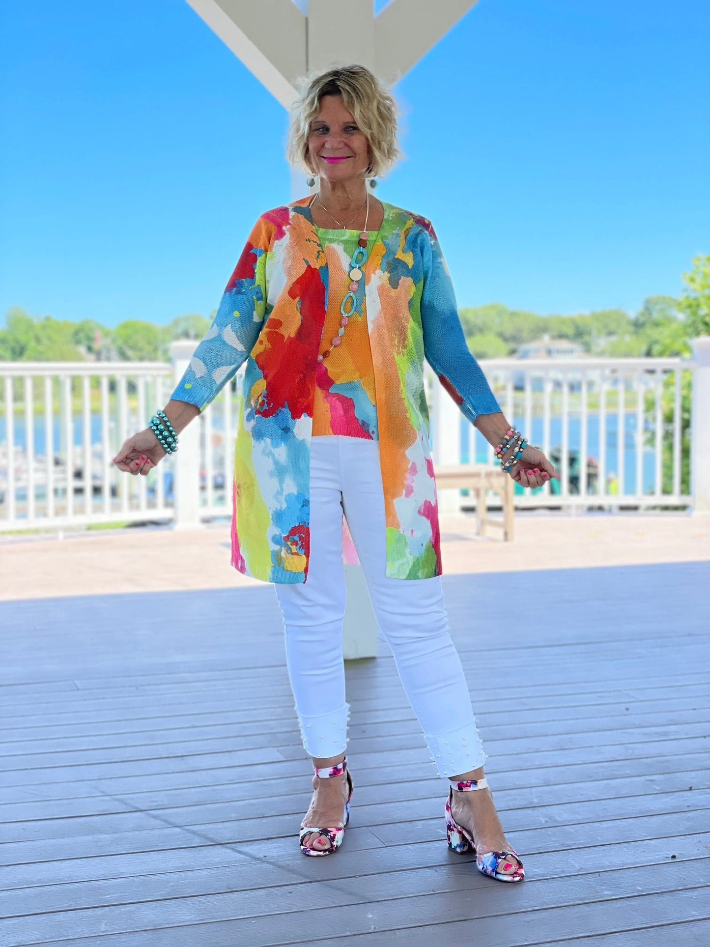 AQUA MARINE SWEATER TANK
