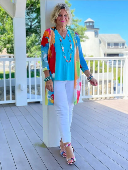 AQUA MARINE SWEATER TANK