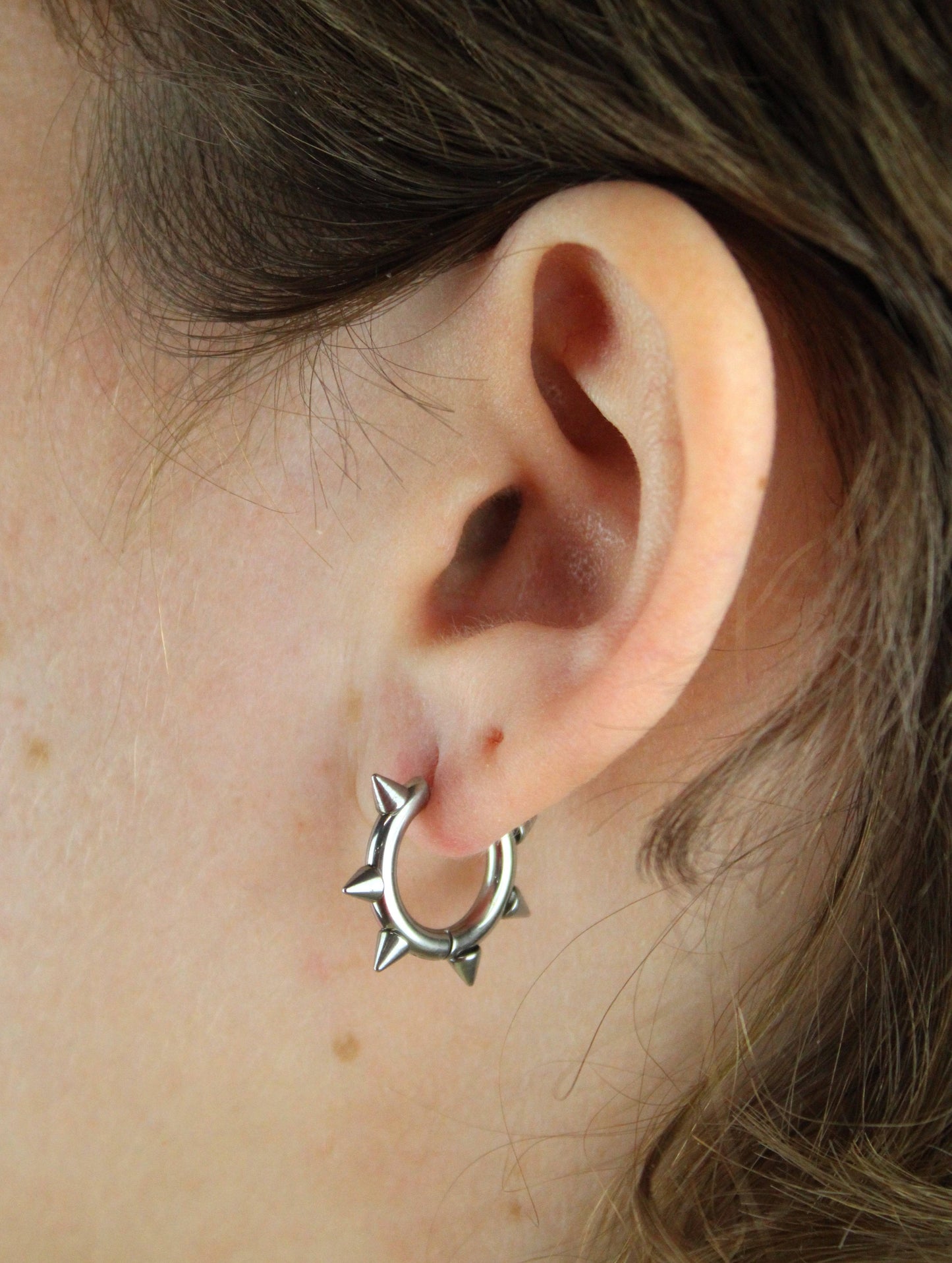 Punk-fection Spike Huggie Hoop Earrings