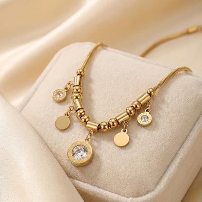 ALB Custom Gold Charmed Necklace