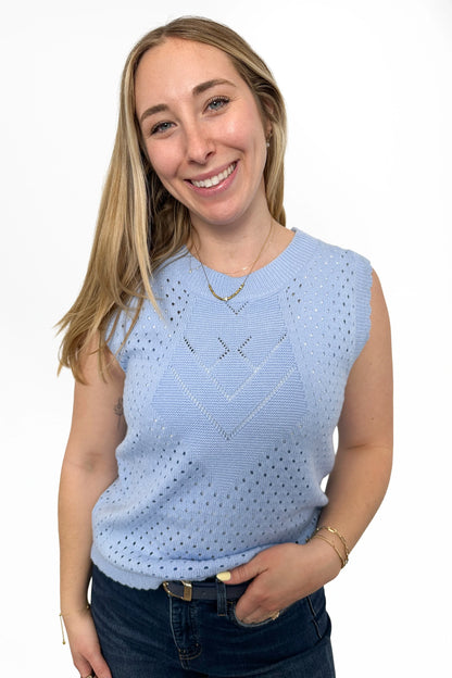 ALB Custom Women's Pointelle Knit Tank Top