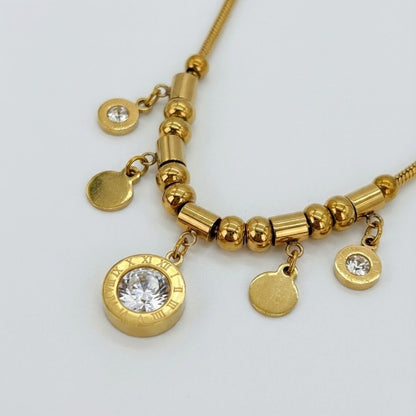ALB Custom Gold Charmed Necklace