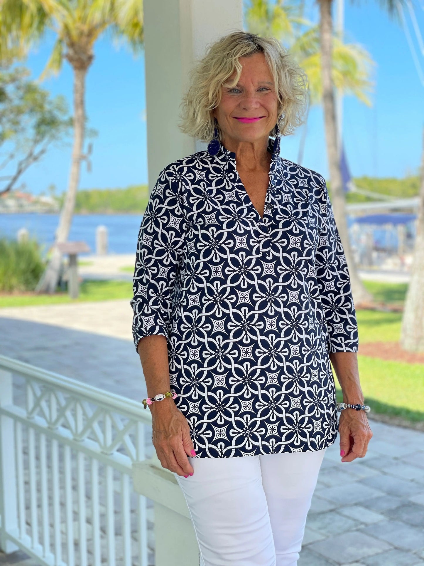 BRIGHTEN BLUE TUNIC