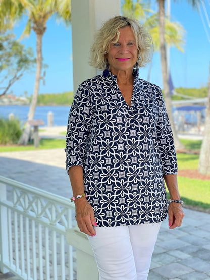 BRIGHTEN BLUE TUNIC