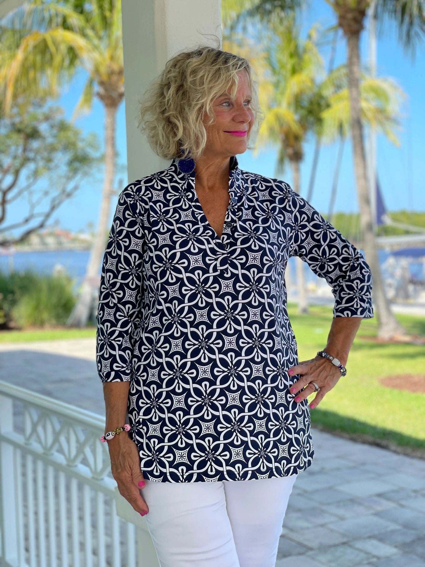 BRIGHTEN BLUE TUNIC