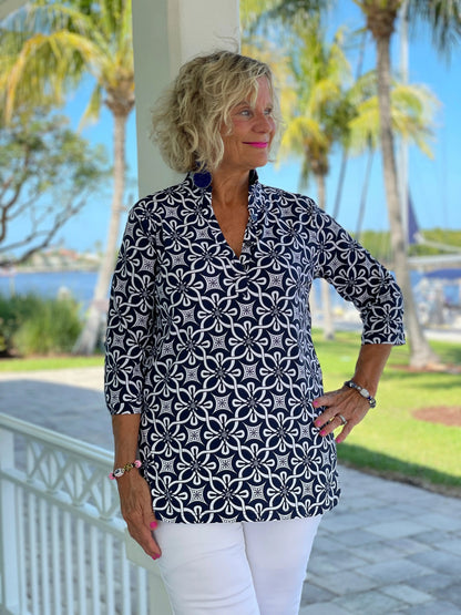 BRIGHTEN BLUE TUNIC