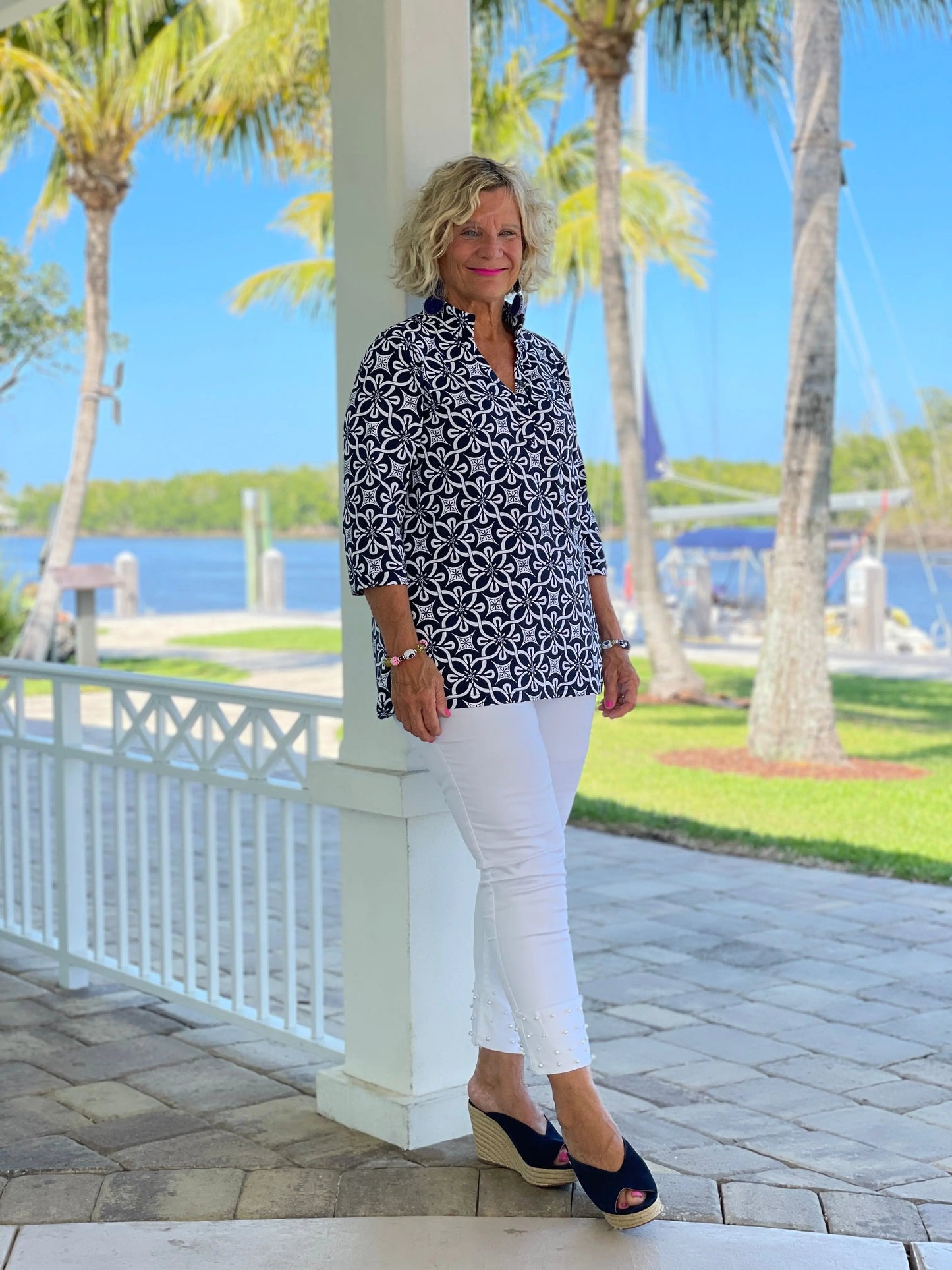 BRIGHTEN BLUE TUNIC