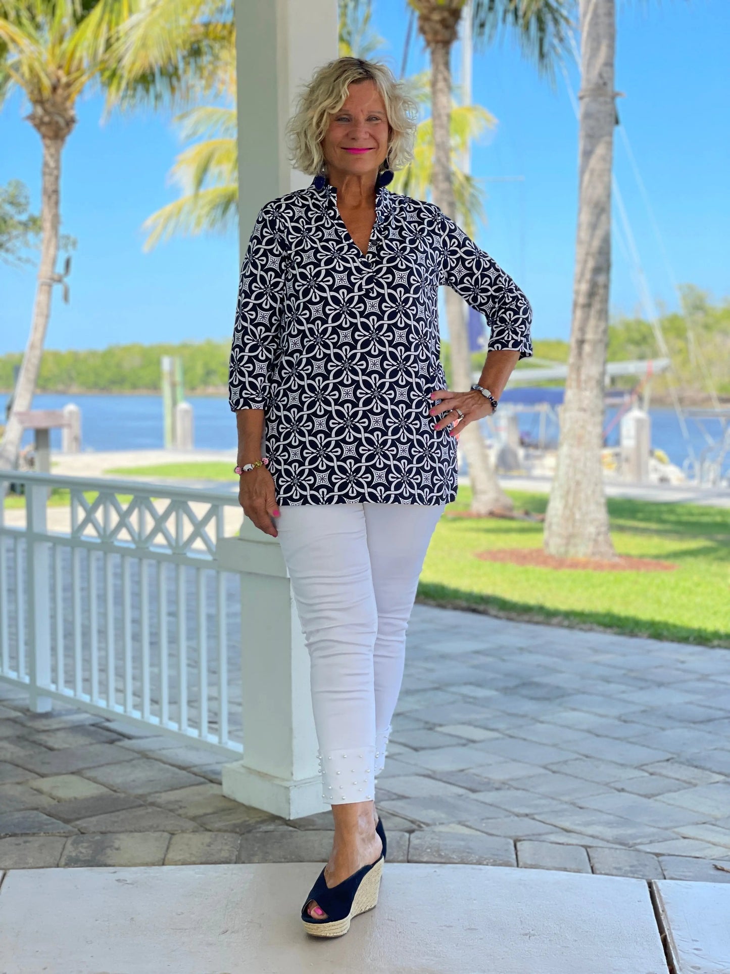 BRIGHTEN BLUE TUNIC