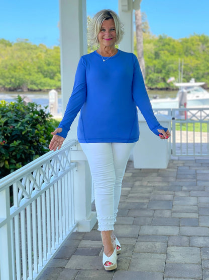 BLU THUMBHOLE TOP