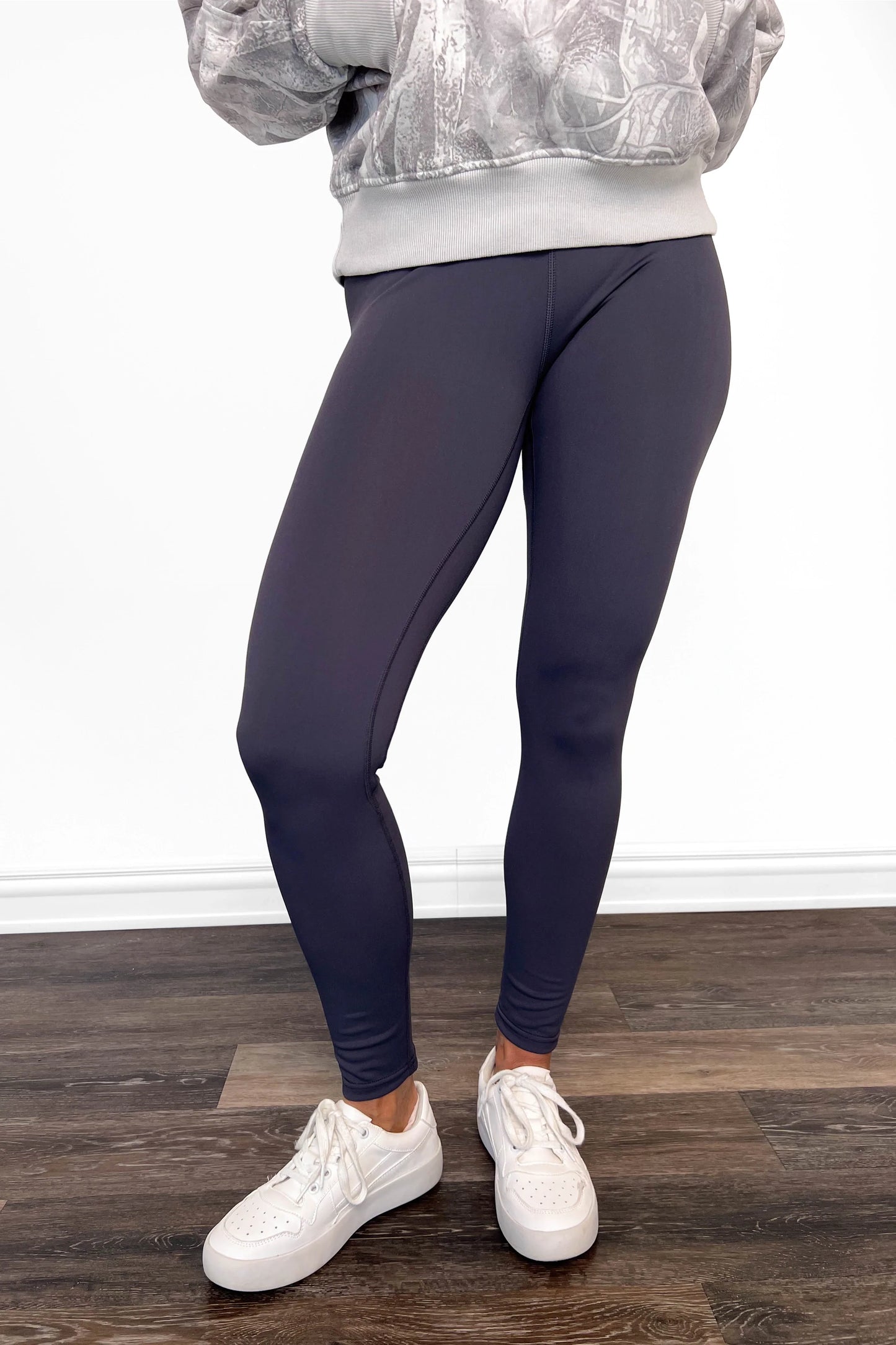 ALB Custom Women's Charcoal Everyday Essential Leggings - Two Inseams