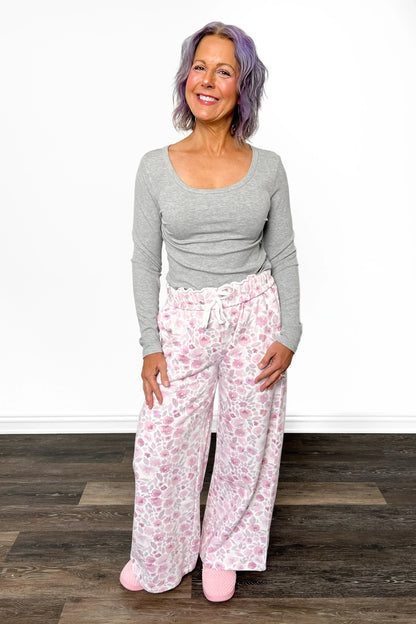 ALB Custom Women's Floral Print Wide Leg Pants - Two Inseams