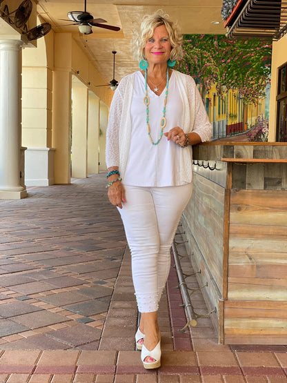 LULU-B HUNTER WHITE WRAP
