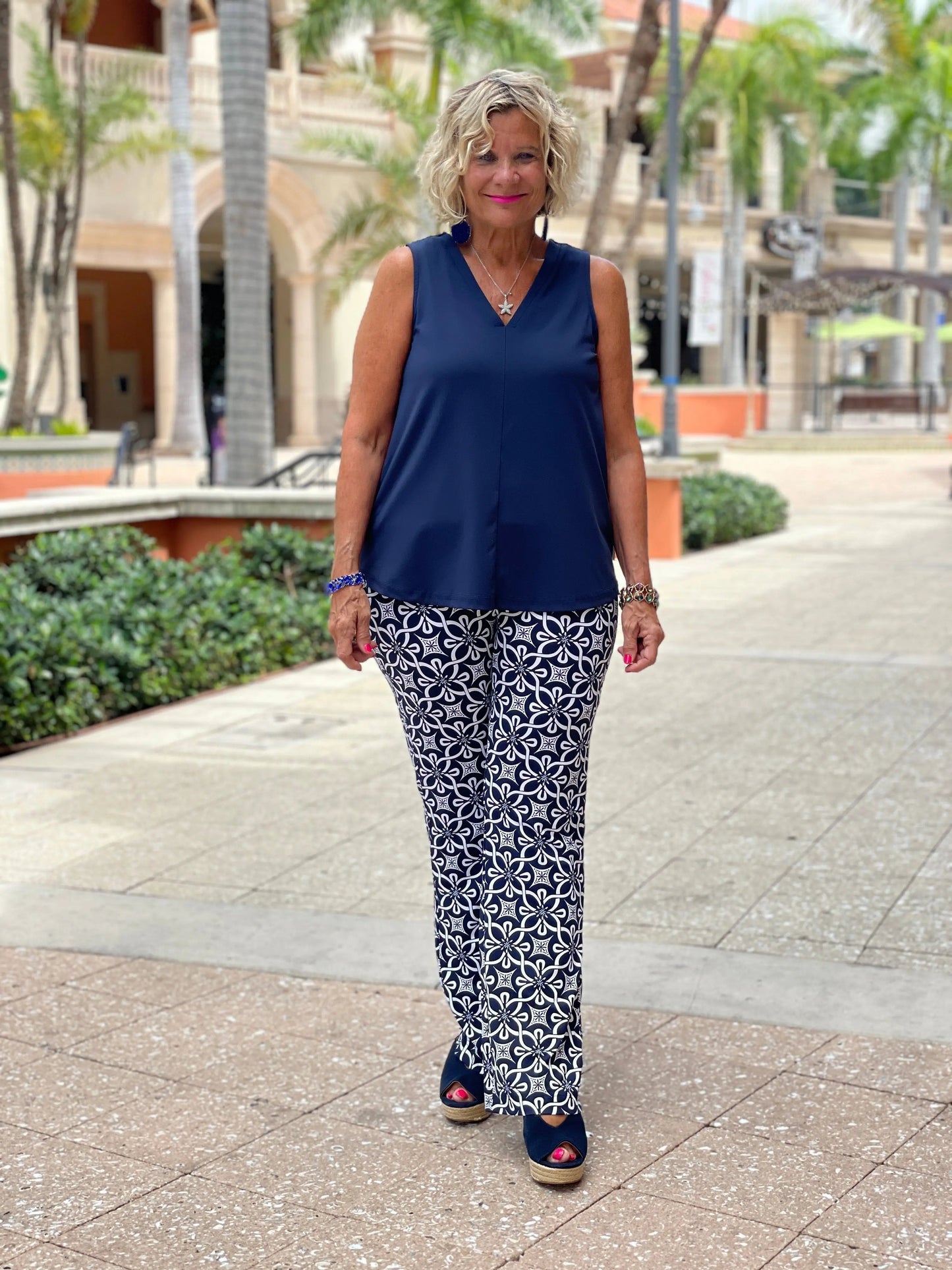 BRIGHTEN BLUE PALAZZO PANT