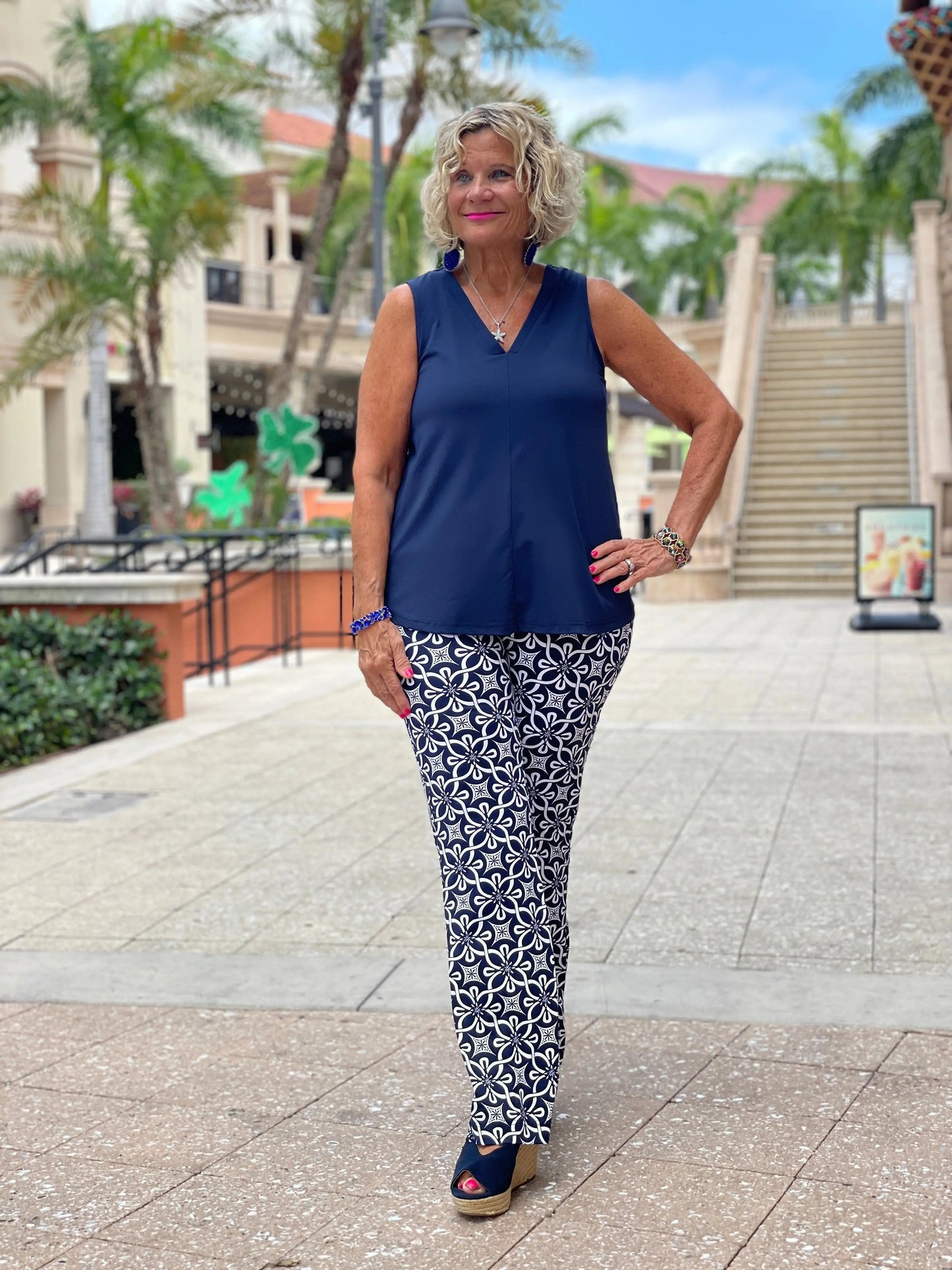 BRIGHTEN BLUE PALAZZO PANT